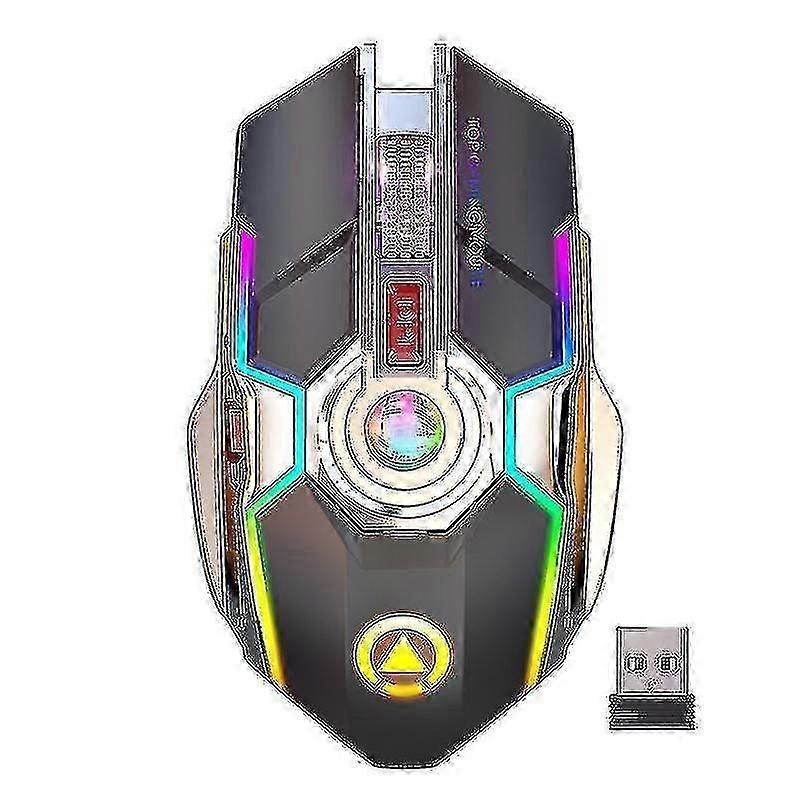 A5 Wireless Mouse Rechargeable Game Rgb Light Mute Electroplating
