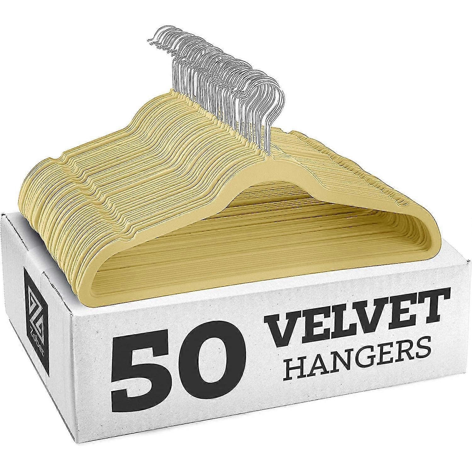 Rutschfeste Kleiderbügel aus Samt – Anzugbügel (10er-Pack)