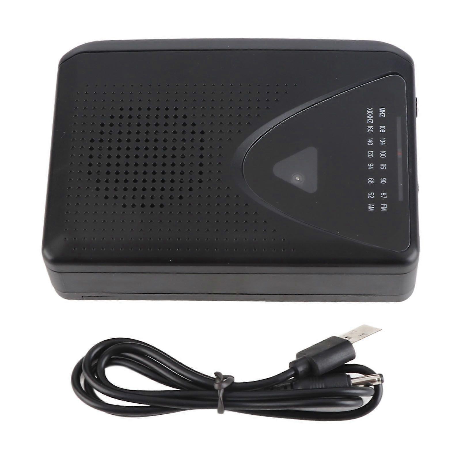 Portable Cassette Player FM AM Radio Stereo Cassette Tape Player with 3.5mm Jack and Speaker for Daily