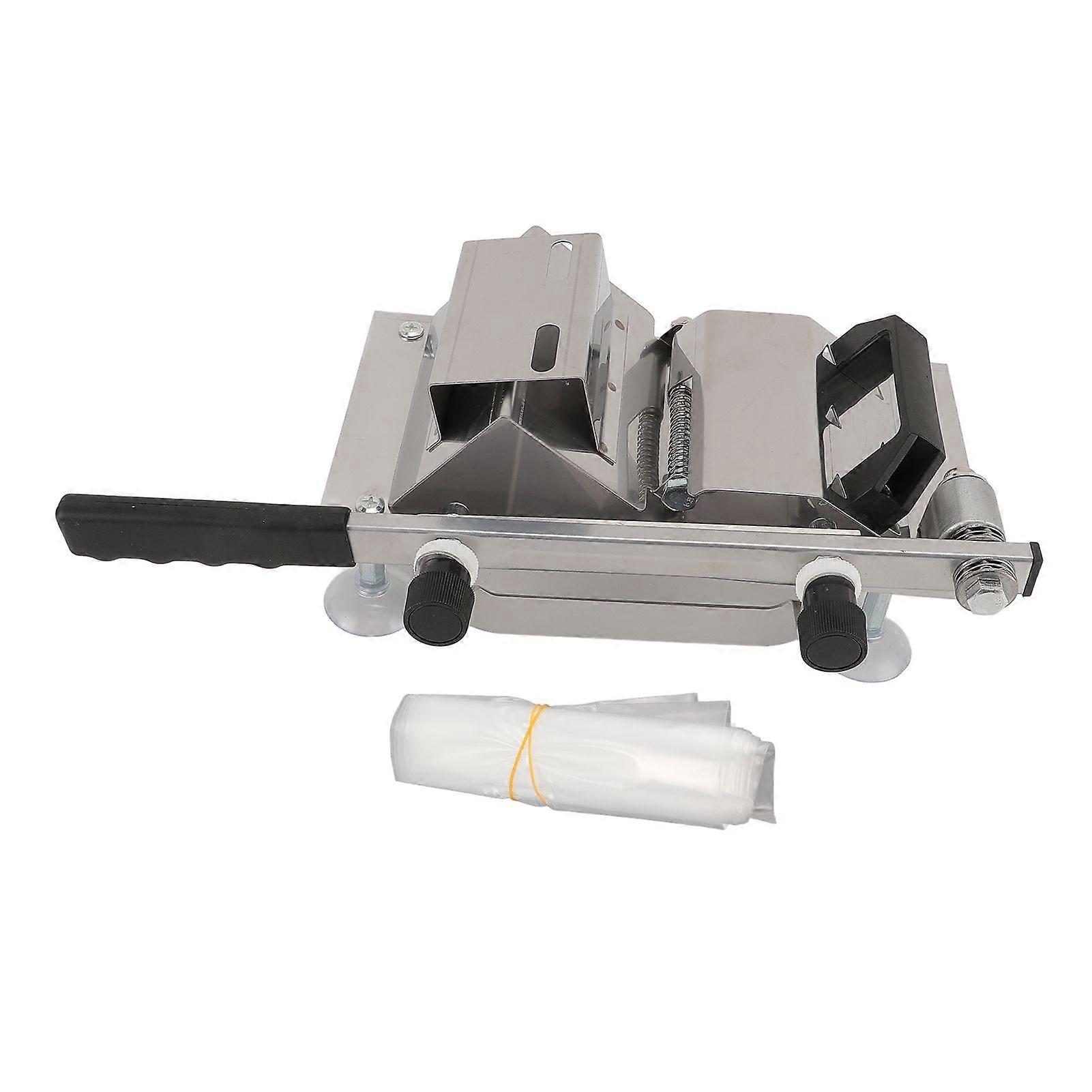 Manual Meat Cutter Stainless Steel Ribs Meat Chopper Multifunctional Meat Slicing Machine for Restaurants Hot Pot Shops Small