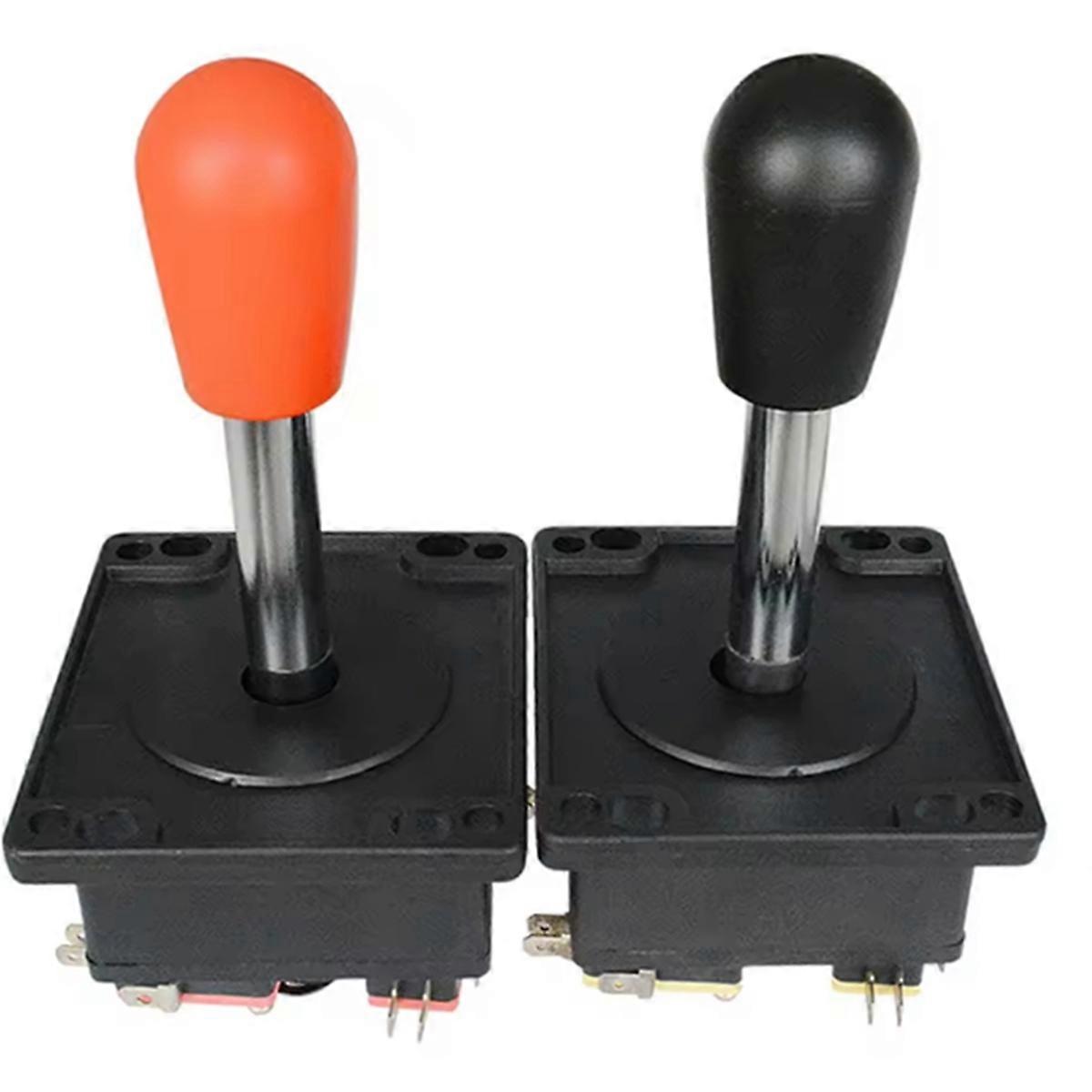 2pcs Arcade Stick Joystick with 3-Terminal Micro-Switch Red Topball Bat Ball Head Game Cabinet Acce