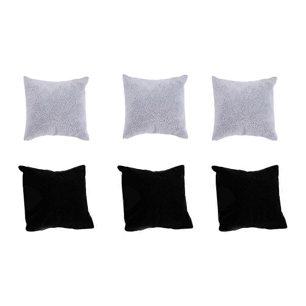 Chain Display Pillow for Jewelry Presentation with 6Pcs Black Flannel Pillows
