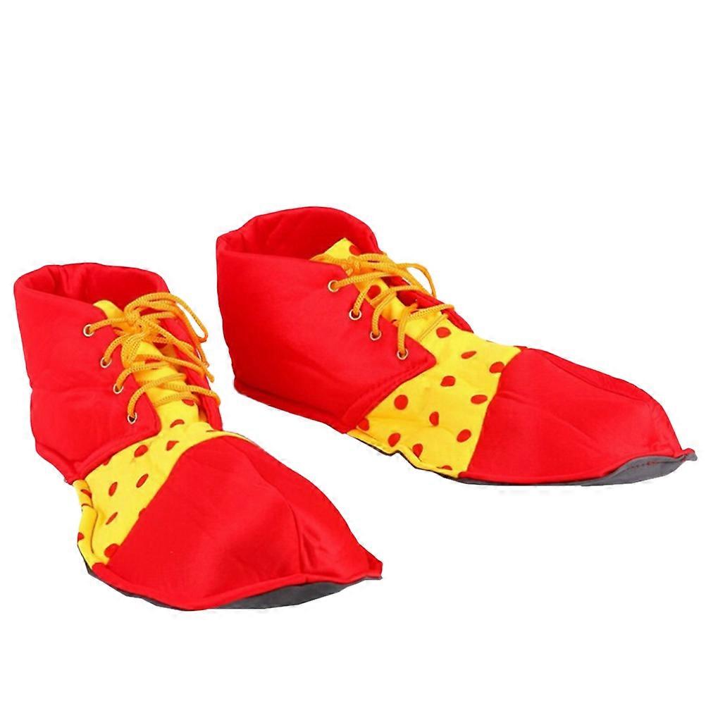 Red Clown Shoes for Dressing Up Prom Costume A Pair