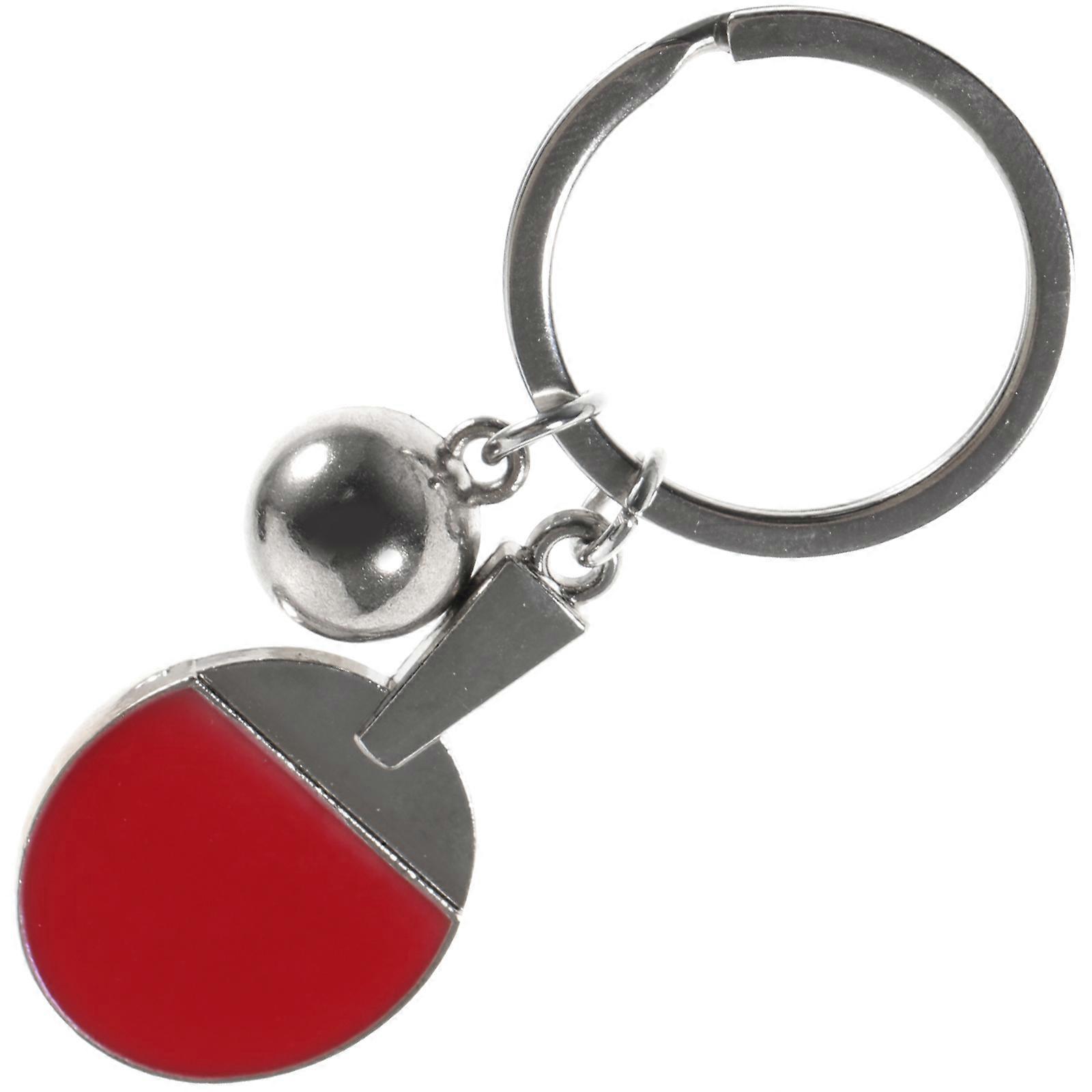 Sports Keychain Red Zinc Alloy Keychain for Key Use 4Pcs Set