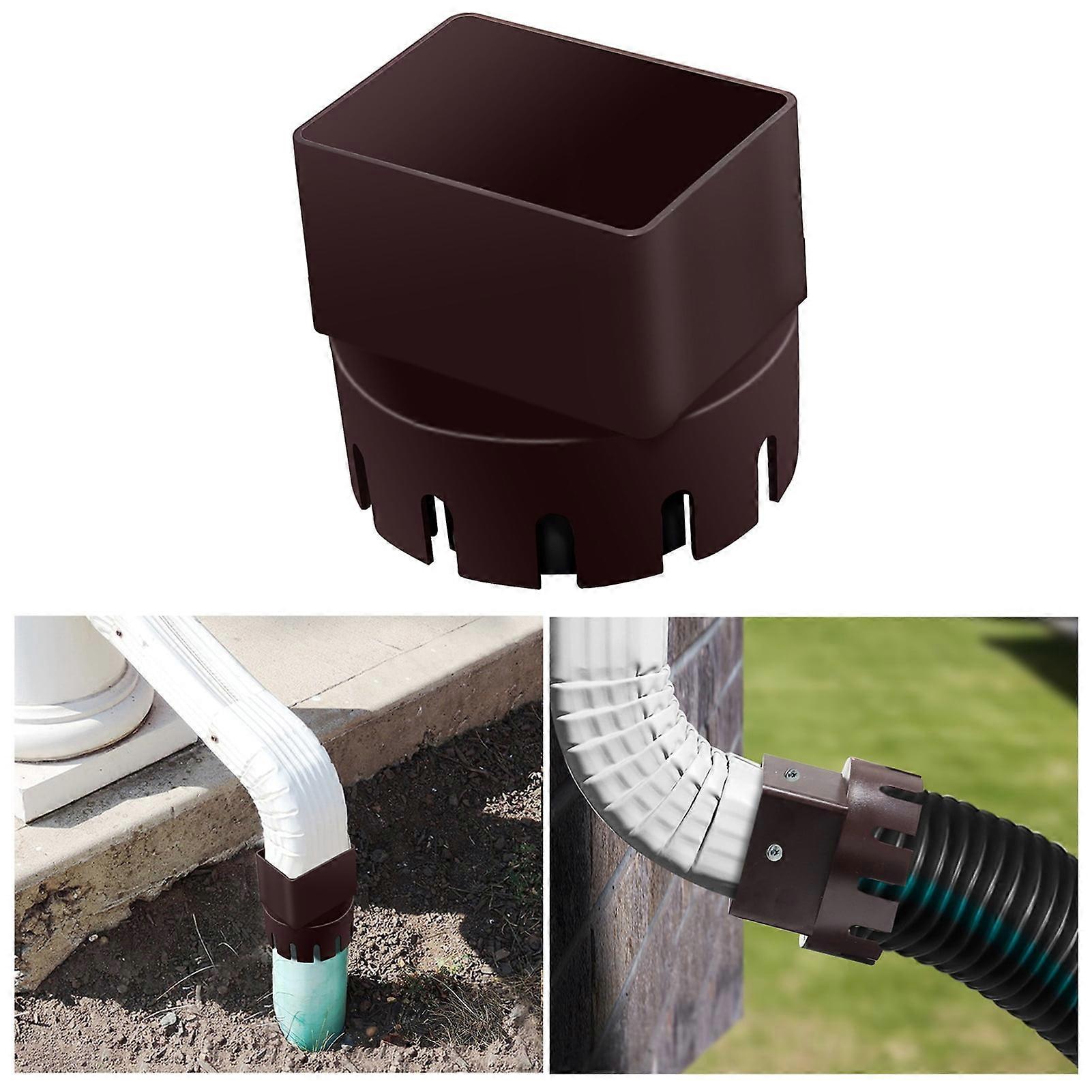 Washranp Downspout Adaptor,Plastic Easy Installation Drain Pipe Extender Connector