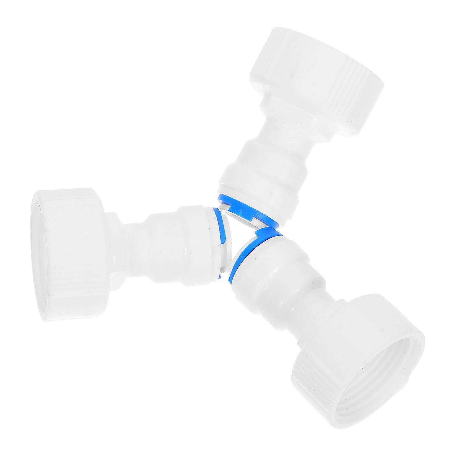 Garden Hose Connector Thread Adapter Quick Connect for Pipe 15Pcs White Plastic