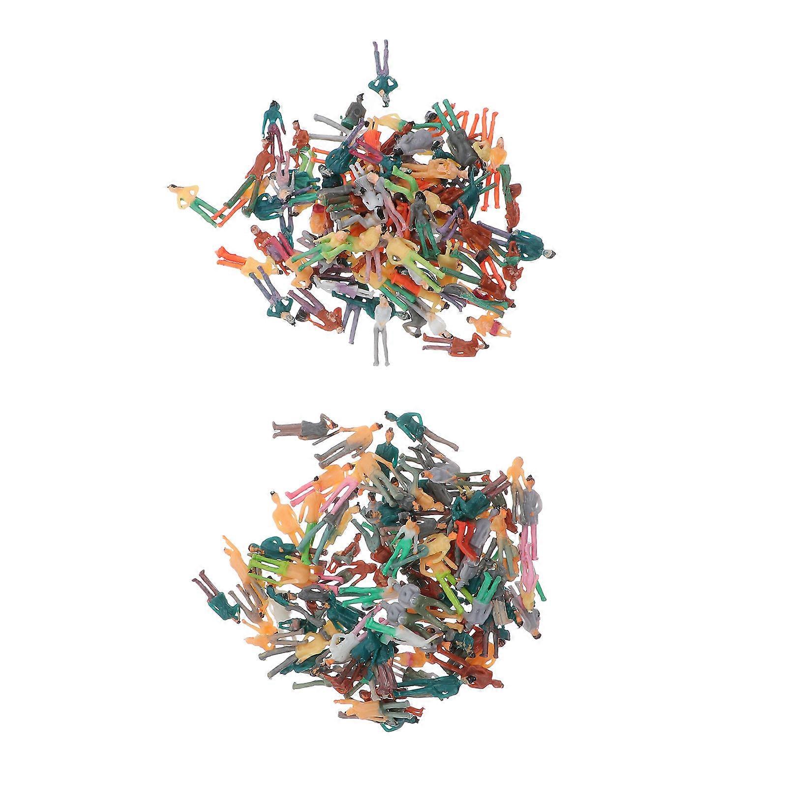 Resin Human Models Sand Table Mini Human Models for Decor 600Pcs