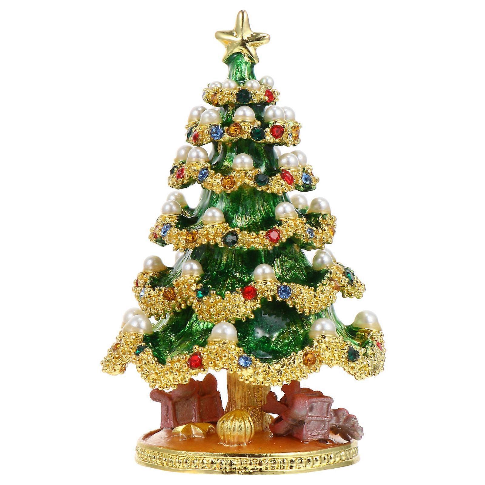 Creative Christmas Tree Jewelry Box for Storage Use 3Pcs Set