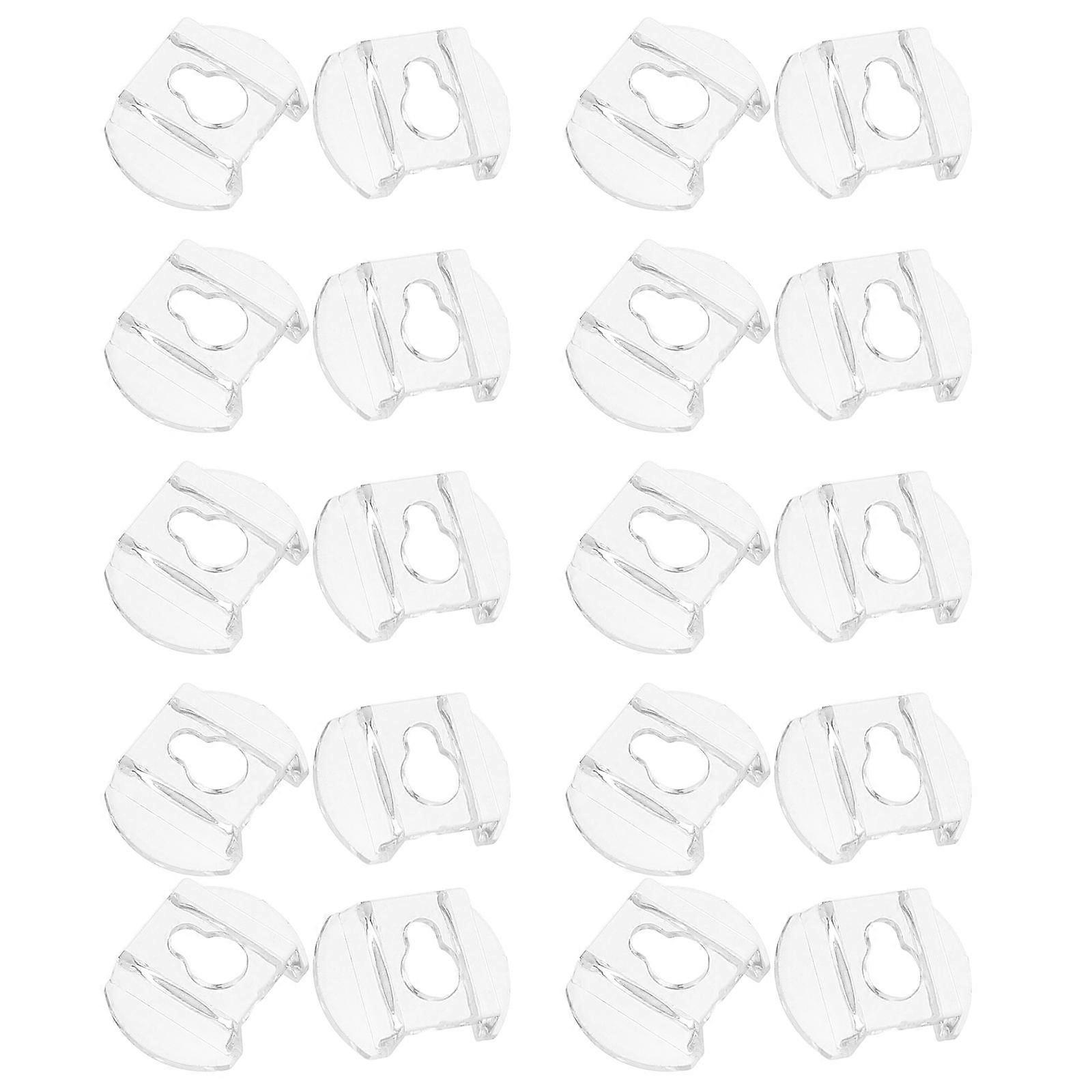Wall Mounting Brackets Acrylic for Hanging 60Pcs Transparent Picture Frame Hooks