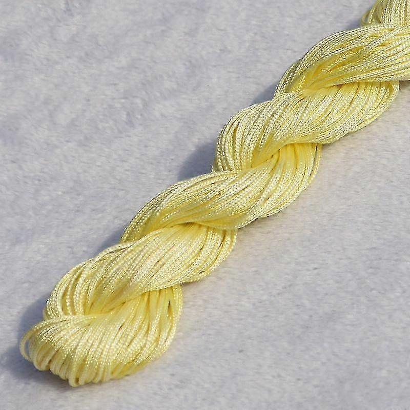 Home Party Supplies Chinese Knot Braided String DIY Macrame Cord 20m High Quality Tassels 1.0mm Beading String Bracelet Nylon Cord Thread Popular 2025