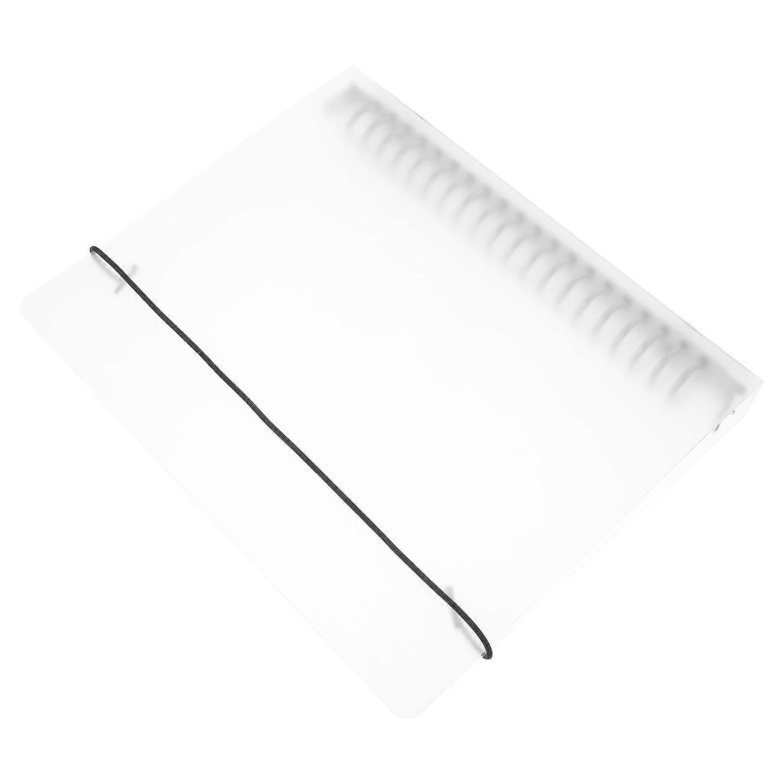 Document Binder Cover Loose Leaf Notebook Shell for Storage 3Pcs Transparent PP
