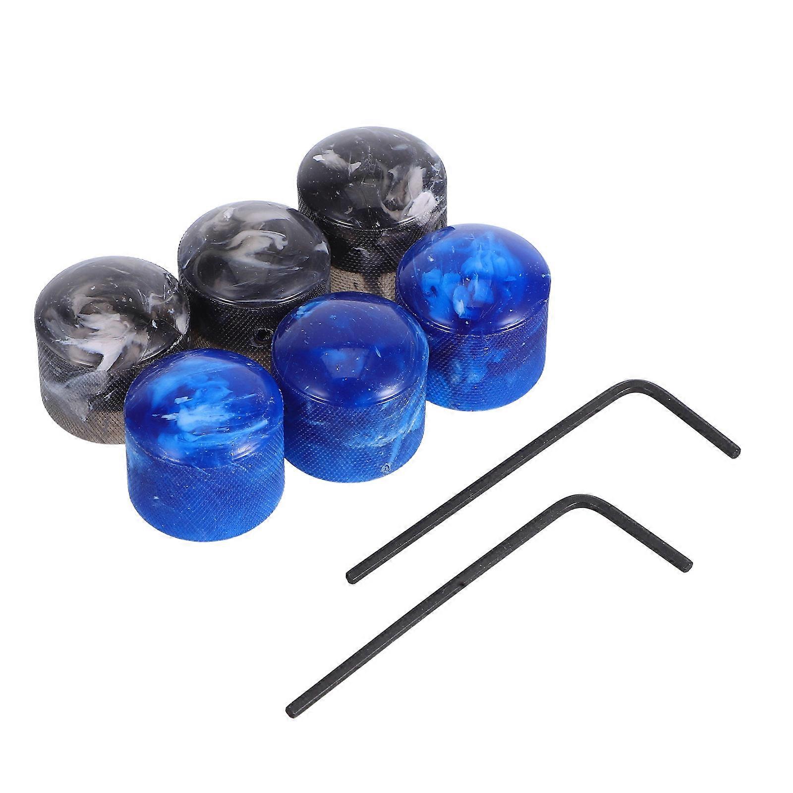 High Sensitivity Potentiometer Knobs 10 Sets For Musicians Assorted Color Volume Control 4.70X1.70X0.15CM
