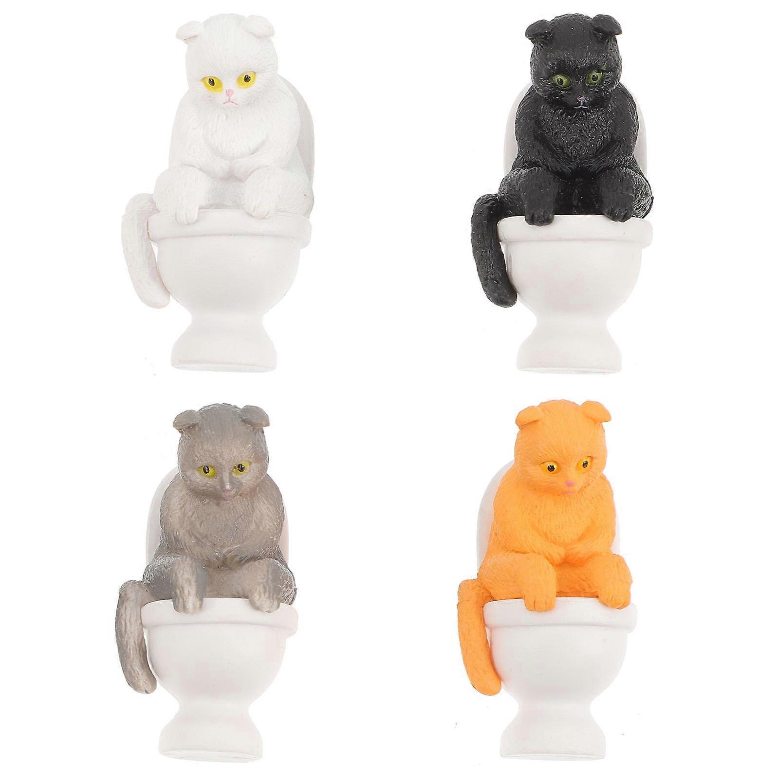 Creative Cat Ornaments Designed For Children As Gift With Fine Workmanship And Dimensions Of 3.8X2.2CM 16 Pcs