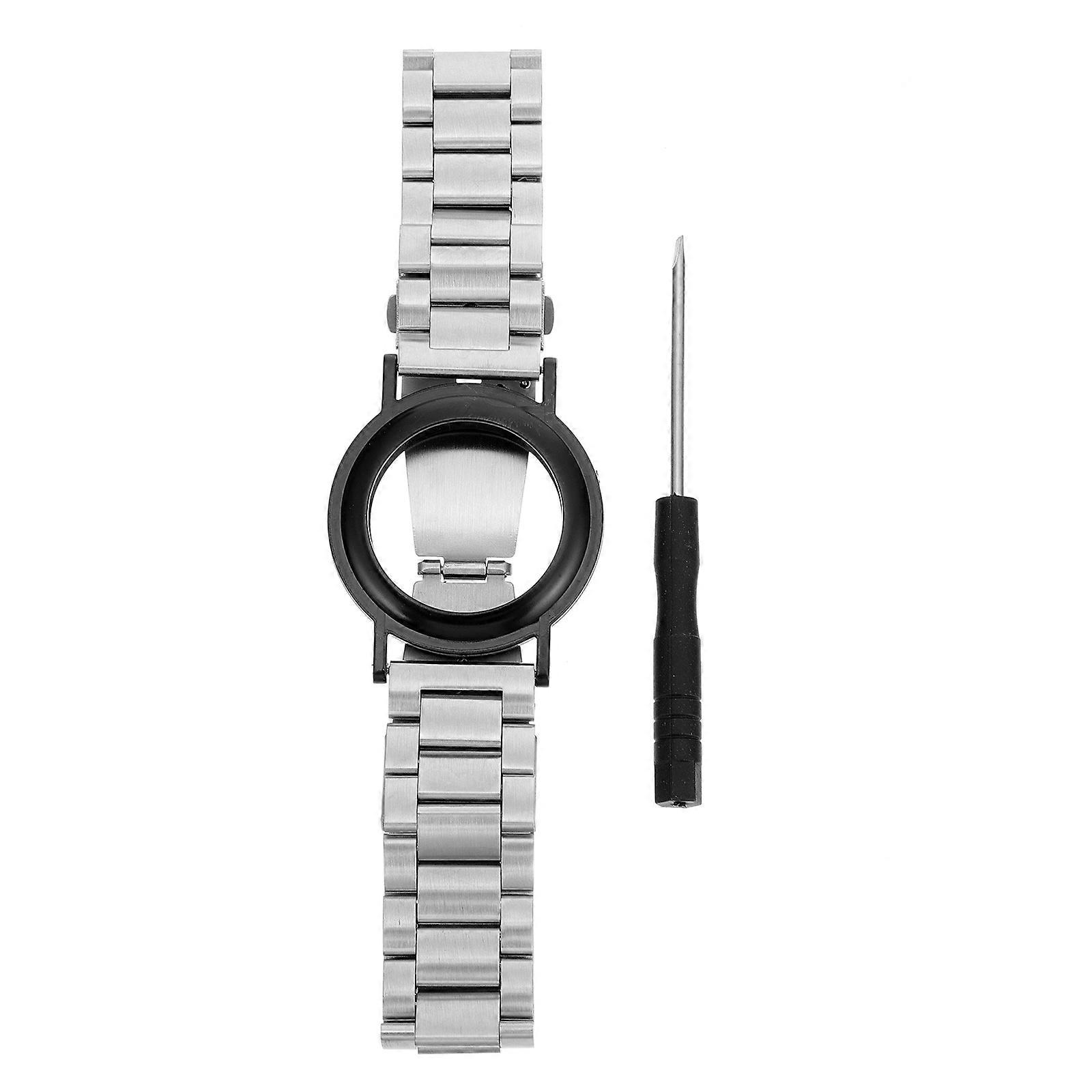 Locator Watch Strap Steel Band for Replacement 2Pcs Silver