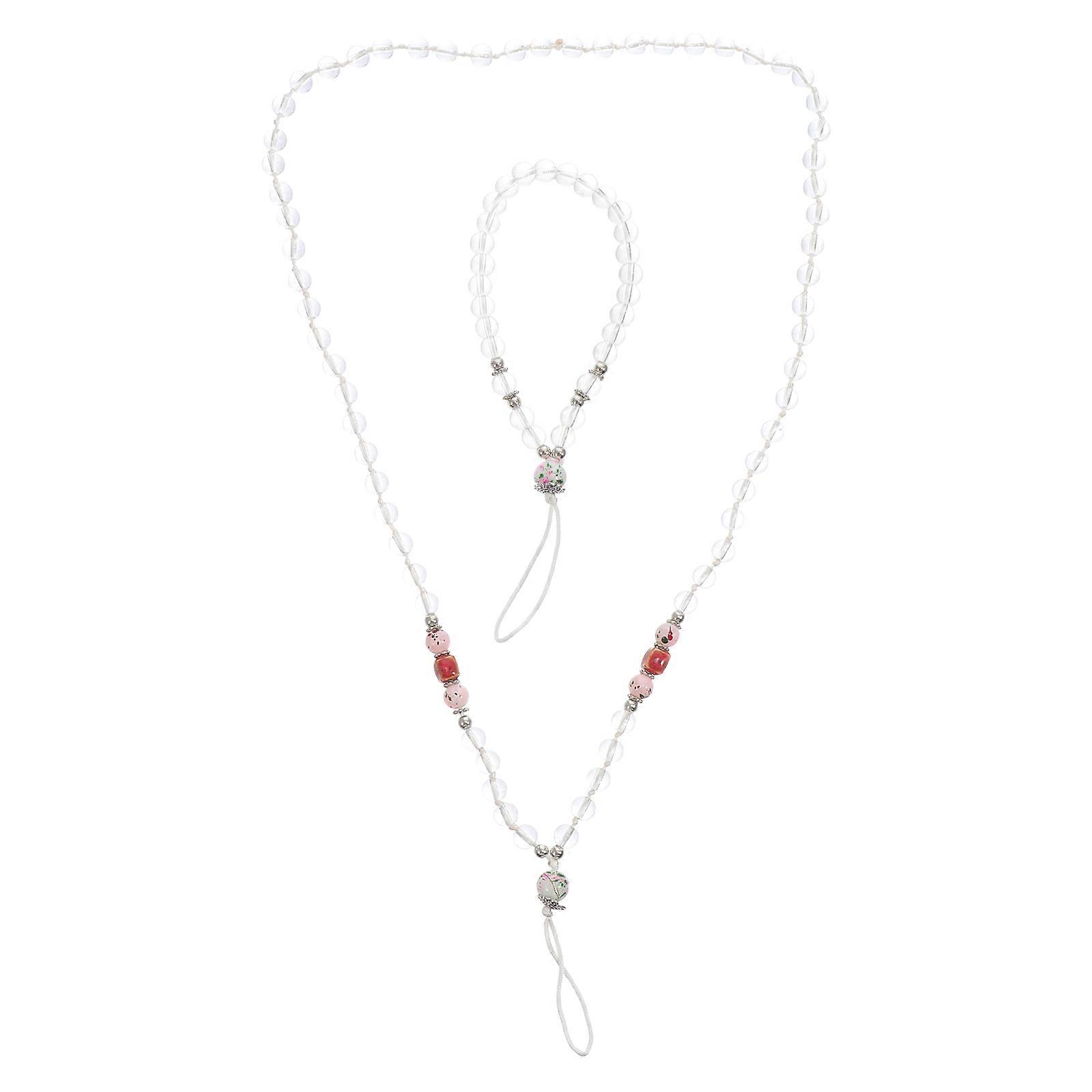 Key Hanging Rope Crystal Phone Strap for Mobile Phone 2Pcs Pack