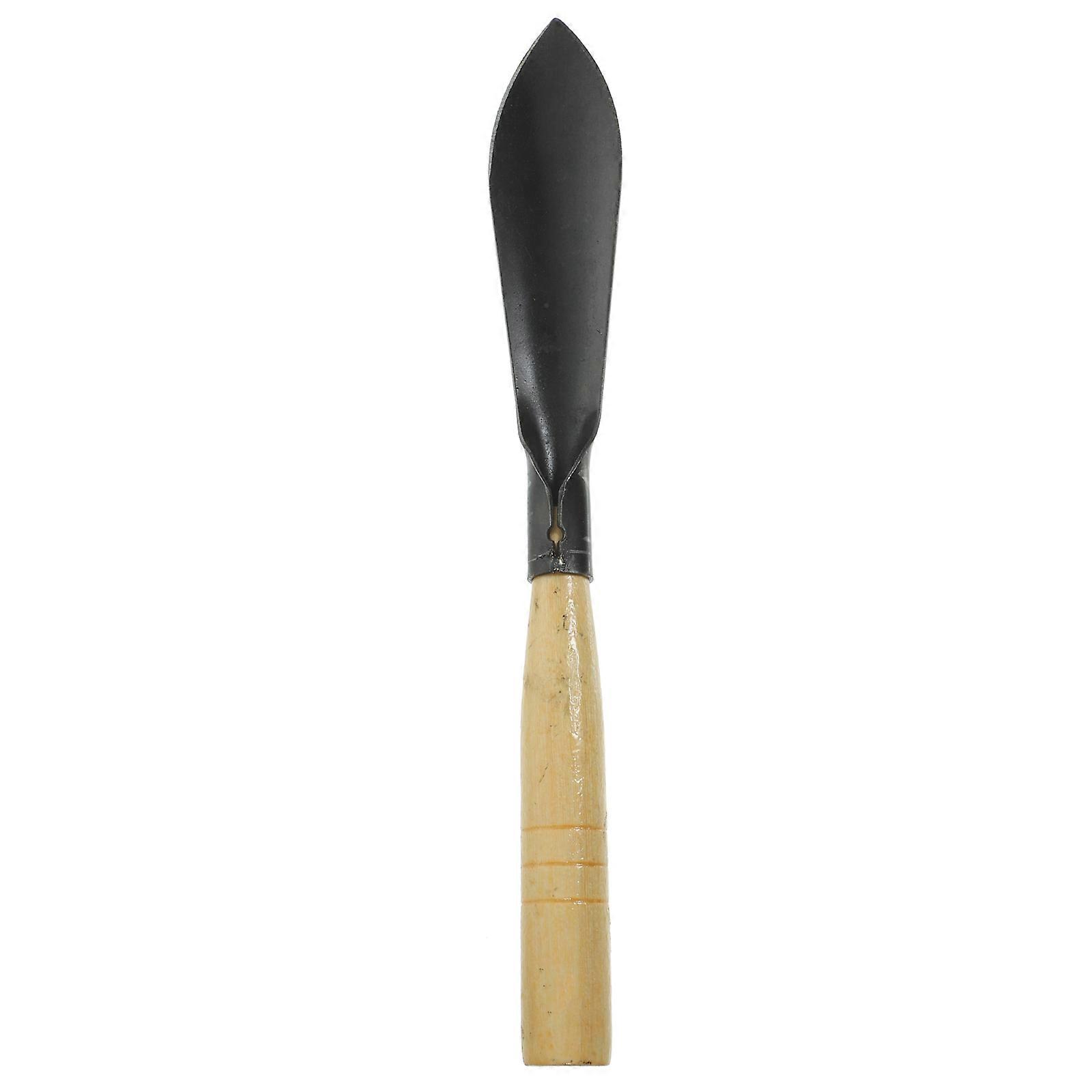 Garden Hand Trowel for Outdoor Work with Ergonomic Design Wooden Handle and Black Color for Digging 1Pcs