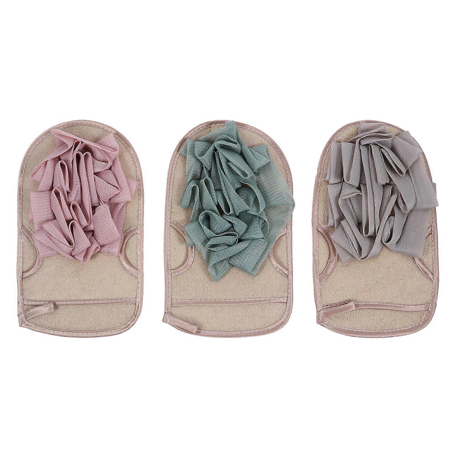 Bath Tool Double Sided Bath Sponge Mitt for Skin Exfoliation 6Pcs