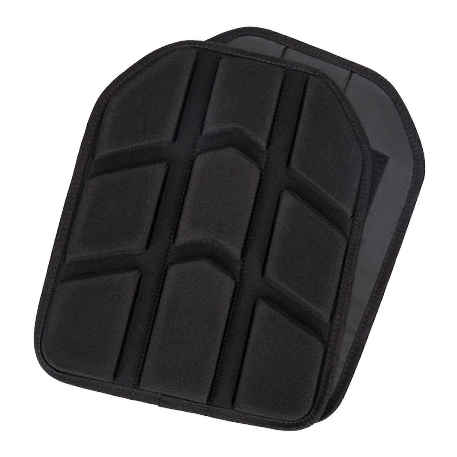 2 Piece Shock Plates Protective EVA Foam Body Carrier Vest Airsoft Combat Vest Black 33cm x 26.5cm