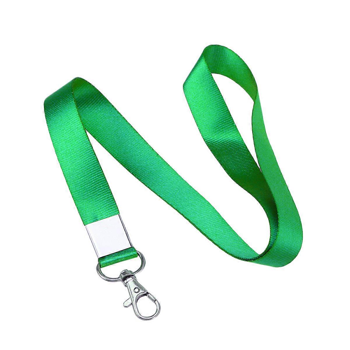 Lanyard With Clip For ID Card And Badge Holder 3 Pcs Grass Green Suitable For Coaches And Referees