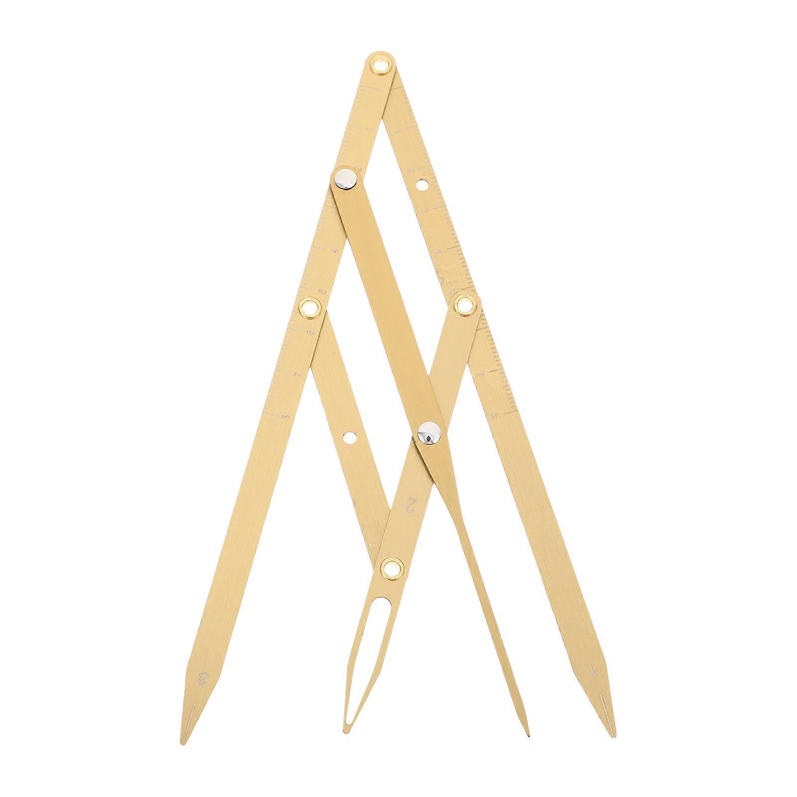 Golden Eyebrow Ruler Measuring Tool for 2Pcs Stainless Steel Application