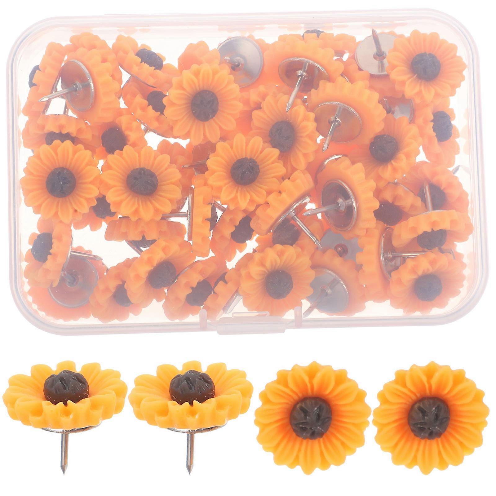 Push Pins Multi-Function Thumb Tacks for Office Use 200Pcs Yellow