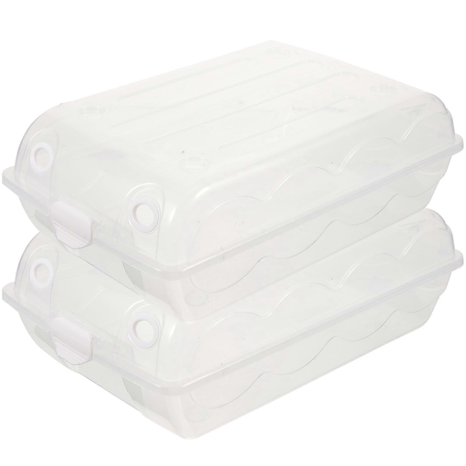 Storage Box for Shoes with 4Pcs White Plastic Thickened Shoe Boxes