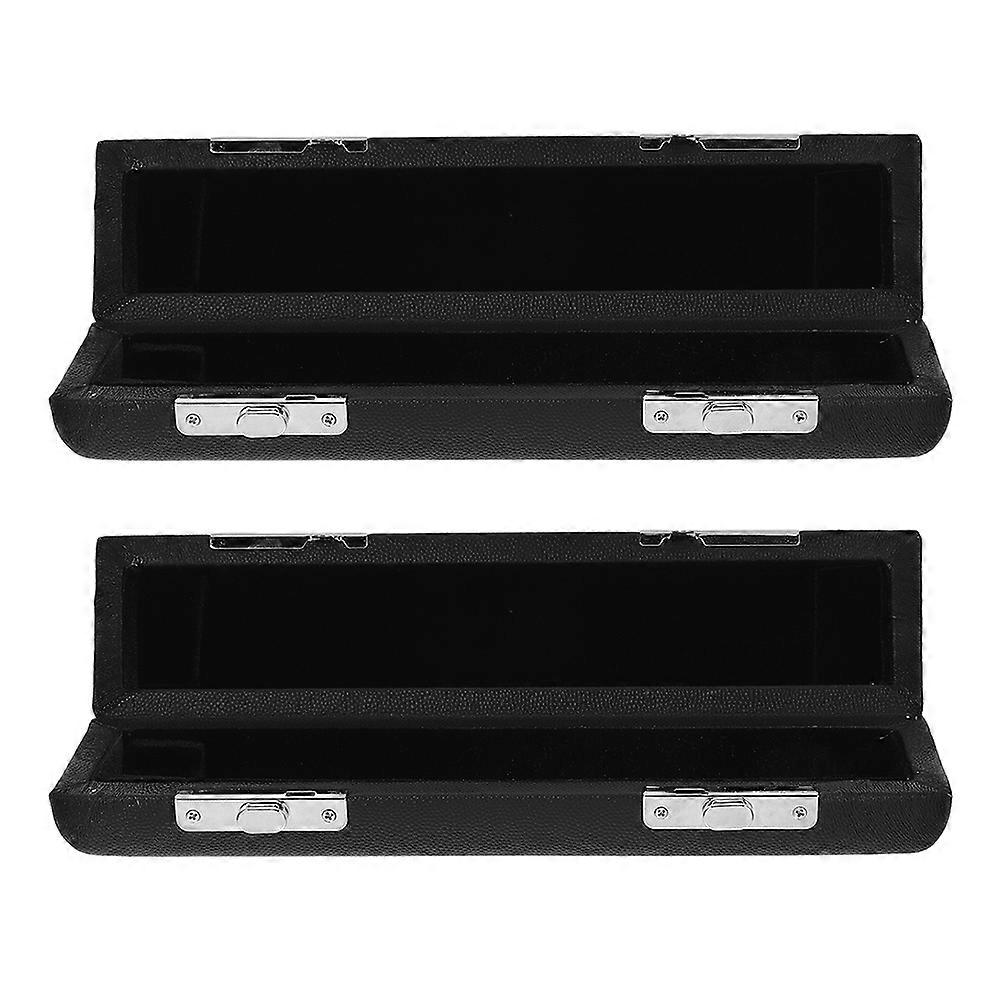 Piccolo Flute Storage Box Black for Safe Keeping 10Pcs with Soft Protective Lining