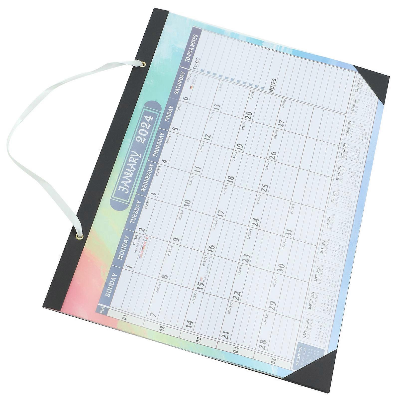 Wall Calendar for Organizing Monthly Calendar with Countdown