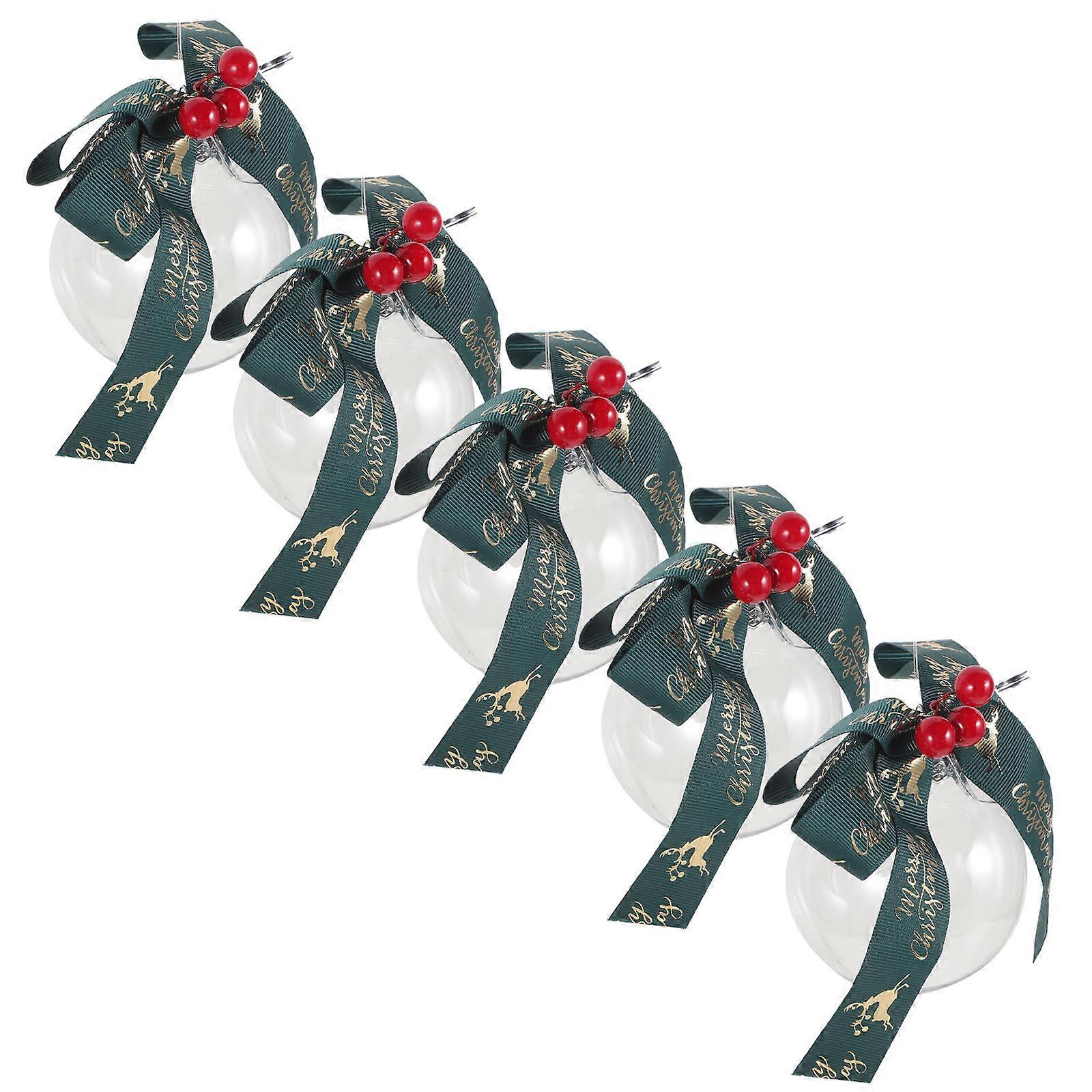 Plastic Hanging Balls Christmas Tree Decoration for Decor 25Pcs