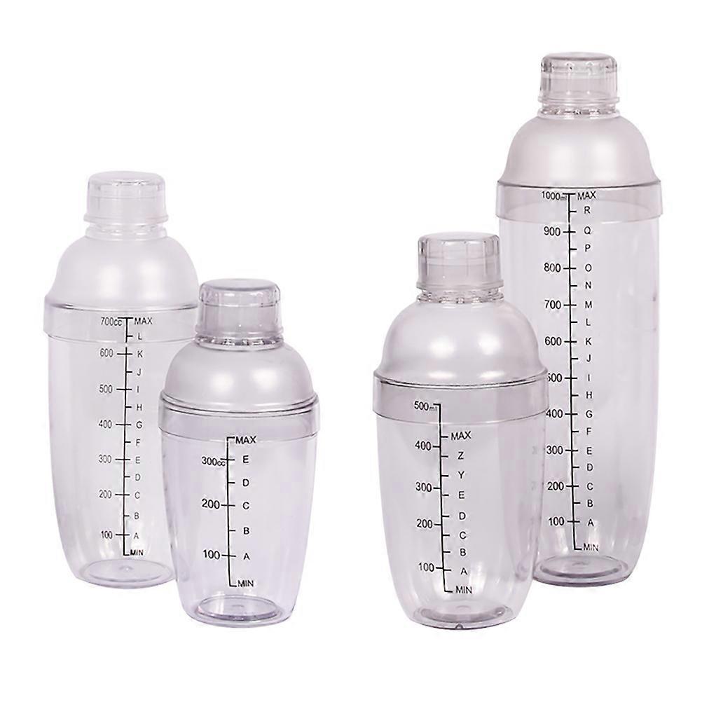 Cocktail Shaker Shaker For Home Use With Scale 300ml Internal Filter 4Pcs