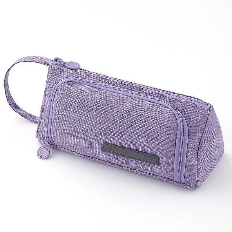 Large Capacity Canvas Pencil Bag Multifunctional Stationery Box P
