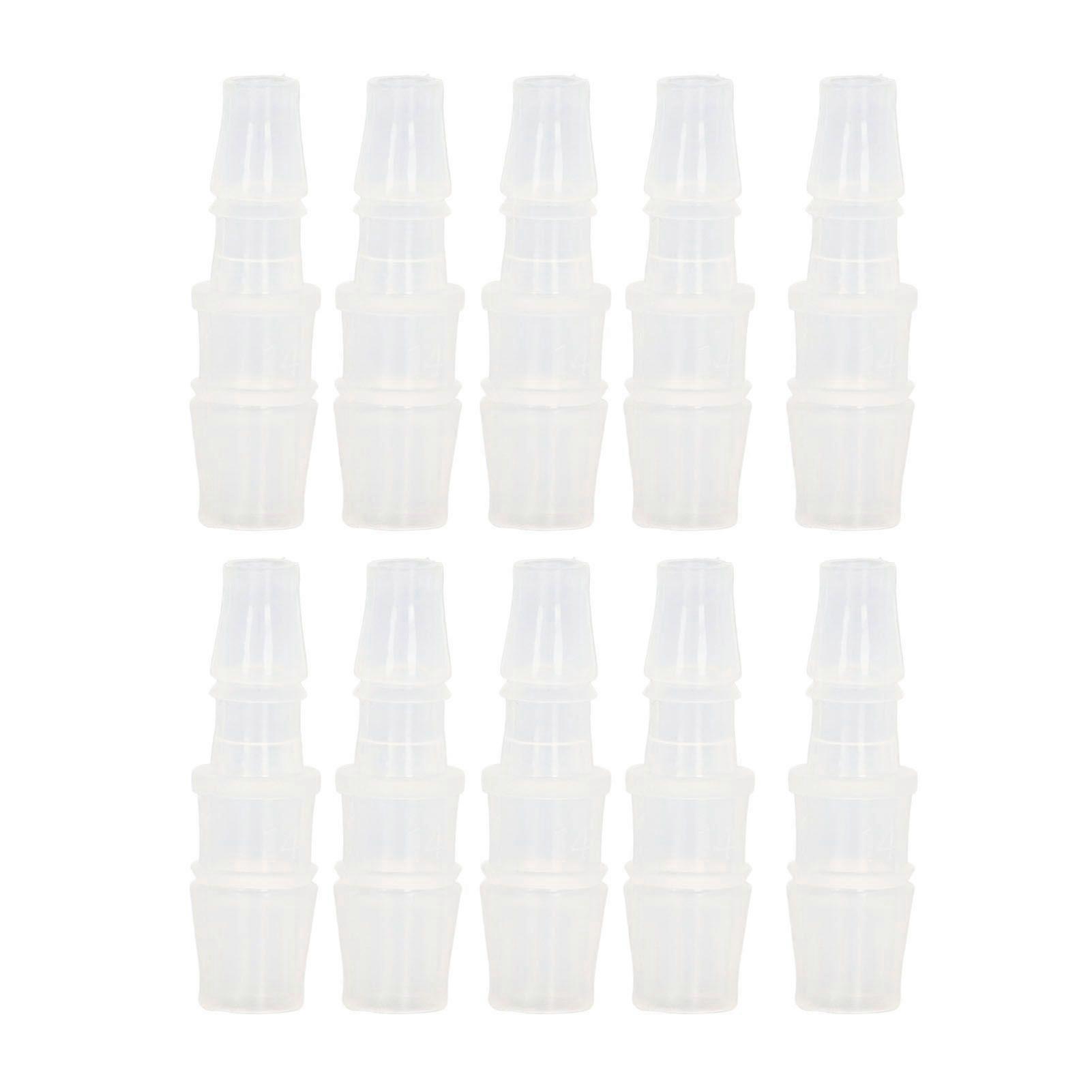 10Pcs Hose Barb Reducer Fitting PP Aquarium Air Pump Adapter for Silicone Tube Connection 7.9-11.1