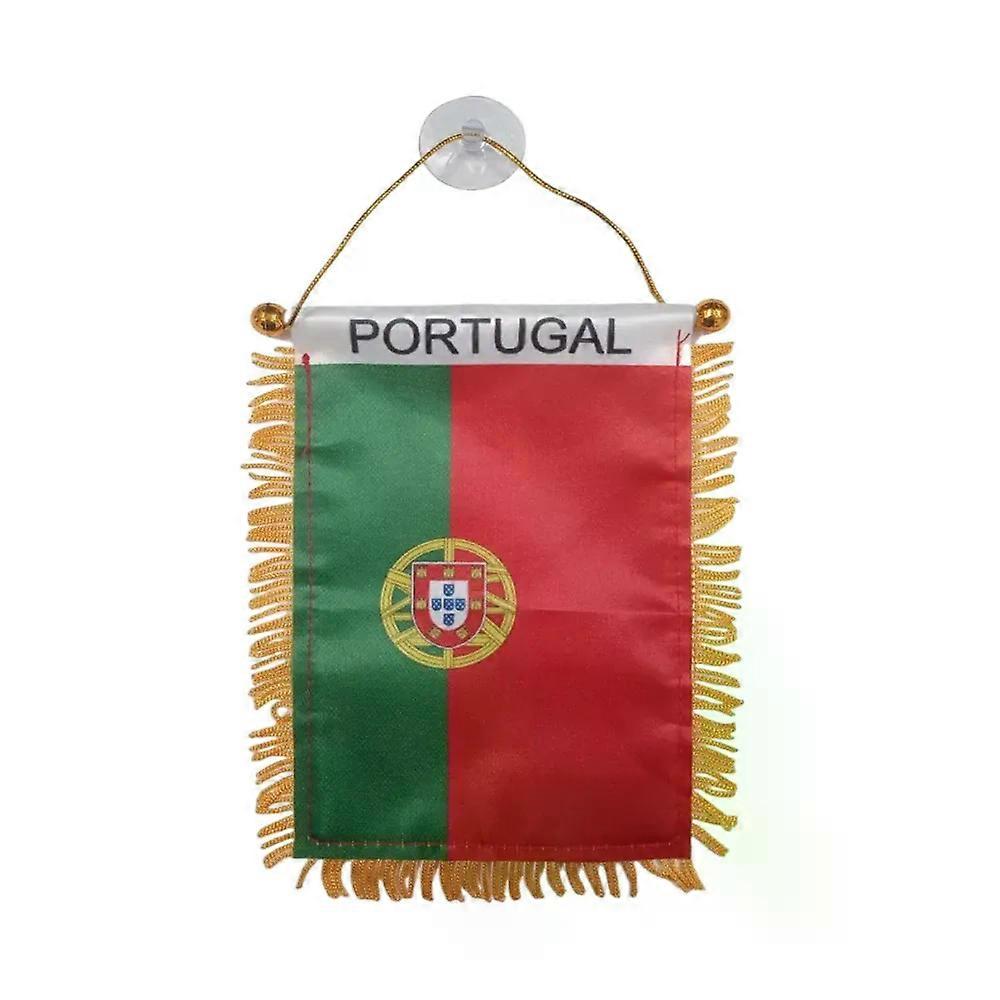 Directly Delivery Car Window Decoration Stain Bunting Pennant Protugal Flags