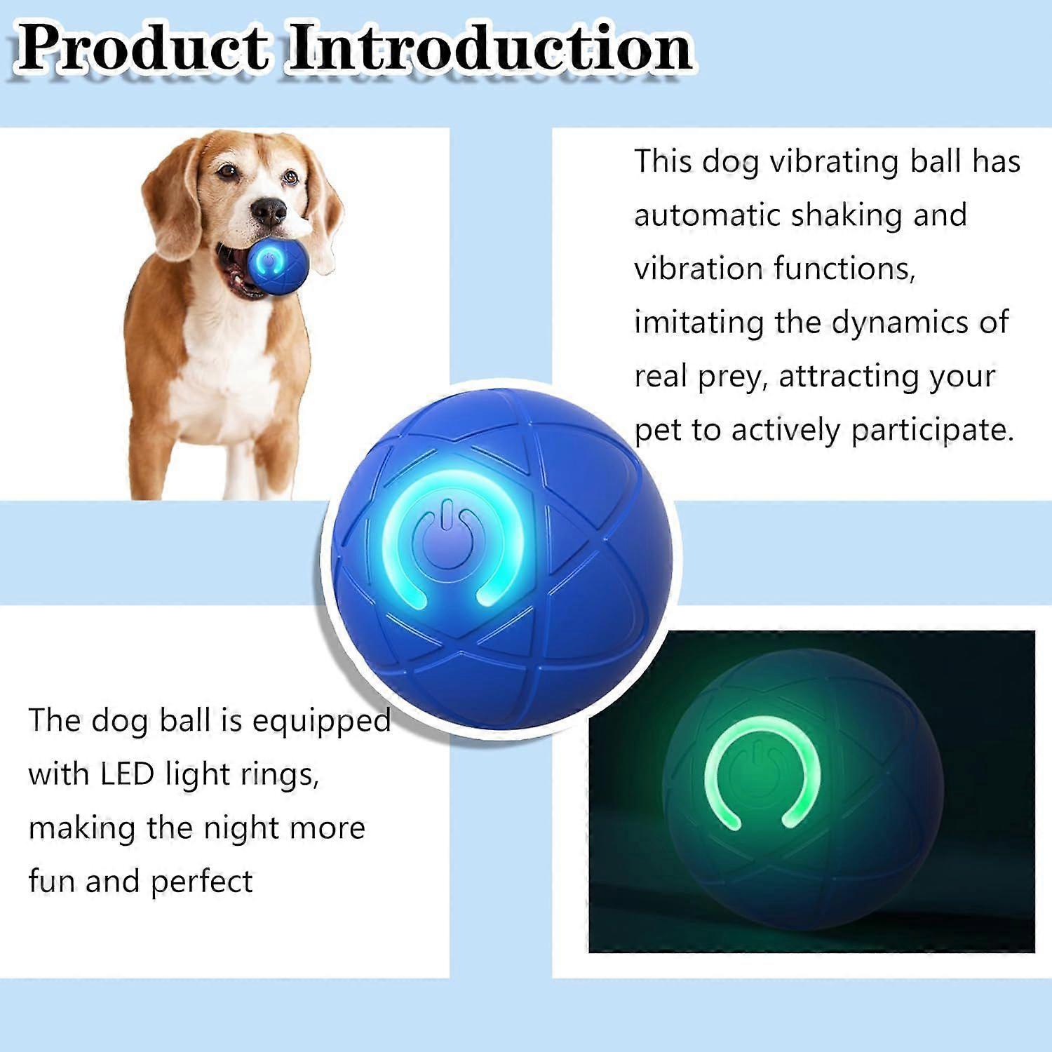 Rechargeable Dog Toy Interactive Dog Toys Automatic Rolling Ball For Small  Medium Dogs - Smart Jumping Bouncing Rotating Vibrating Ball 2025 Upgraded
