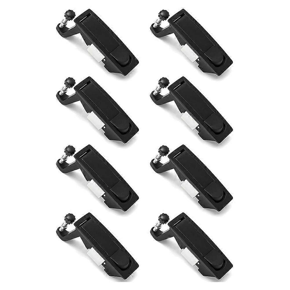 8Pcs Compression Latch Lock Zinc Alloy Flush Lever Latch Adjustable Grip Range 0.04 Inch-0.94 Inch