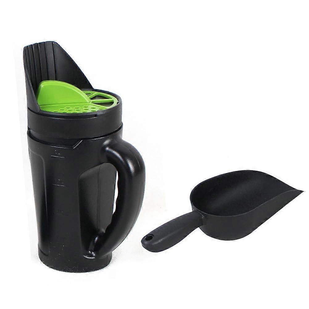 Seed Spreader Hand Held For Lawn And Garden, Grass Seed Salt Earth Food, Adjustable Seed Shaker