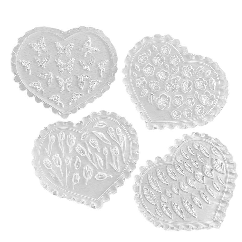 Spring Polymer Clay Molds,Polymer Clay Silicone Molds 4PCS