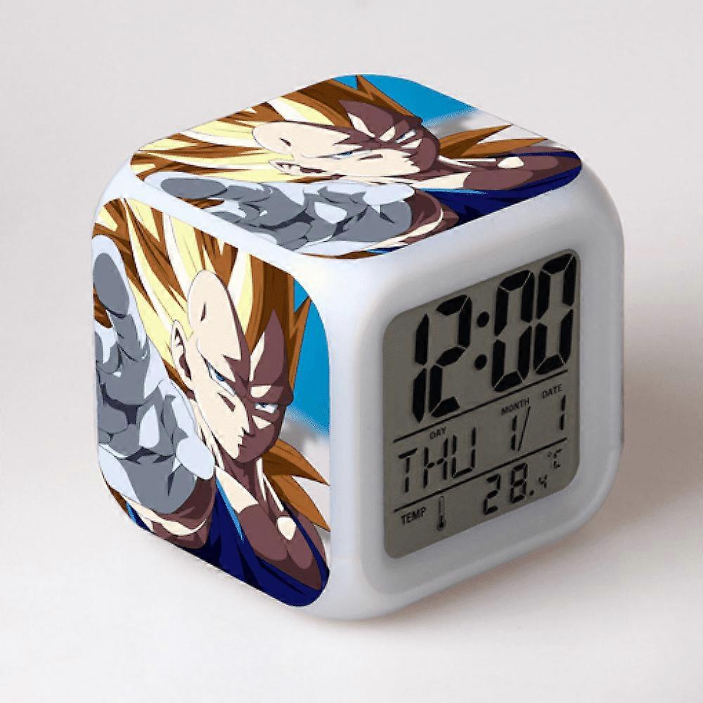 LED Alarm Clock with Dragon Ball Pattern, Glowing Colorful Digital Desk Clock, Compatible with HTNL#780, Gift for Kids & Adults