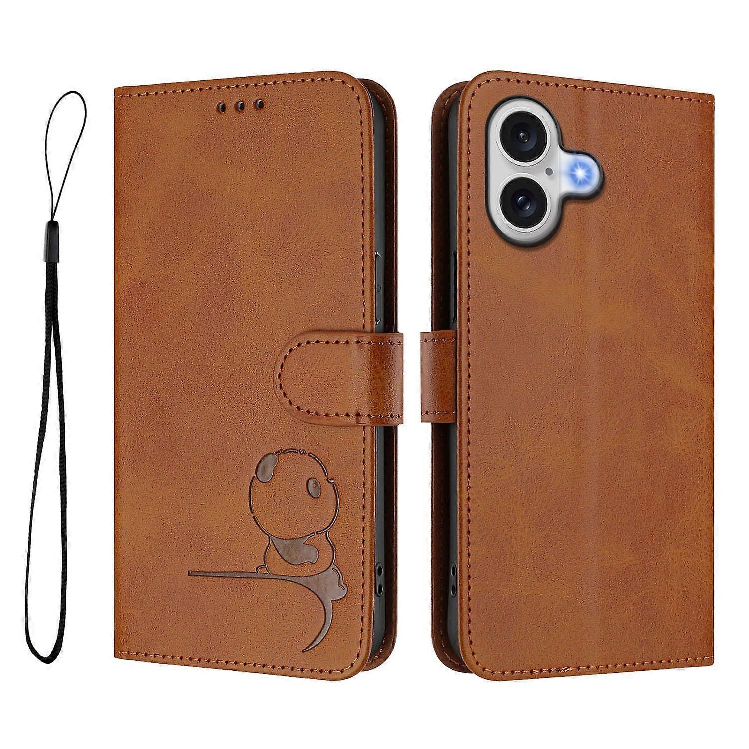 Phone Case for Case 17 6.3 Inch PU Leather Wallet RFID Blocking Card Slots Kickstand Flip Folio Brown