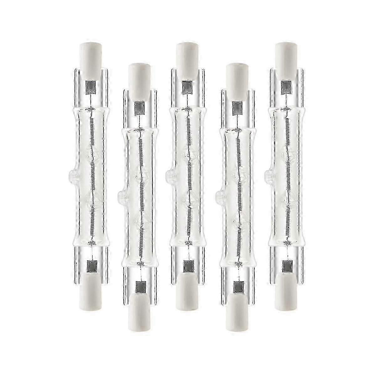 5 Pack R7s 118mm 300w 230v, R7s becuri liniare cu halogen, lămpi cu halogen reglabile pentru clădiri