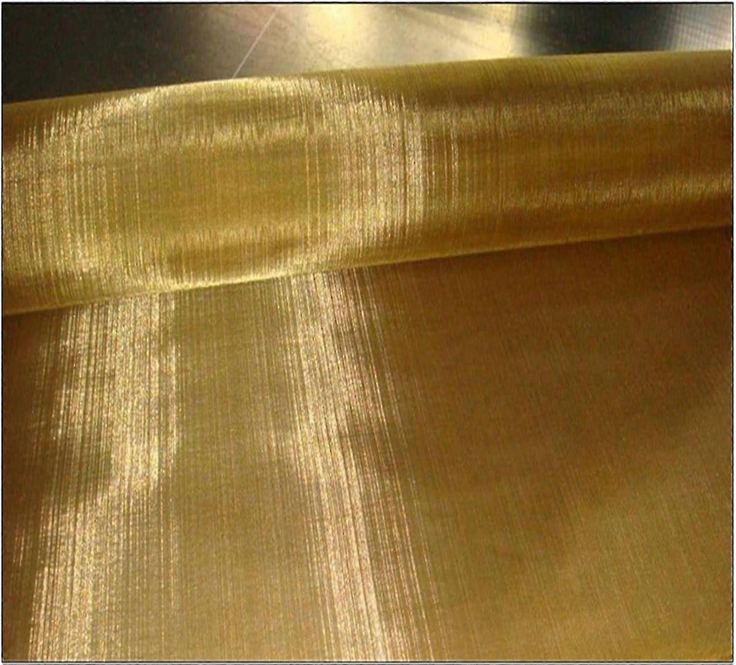 Copper Wire Filter Roll, 1x1m Brass 20 Mesh, Dense EMF Shielding Net for Impurities and Wave Protection