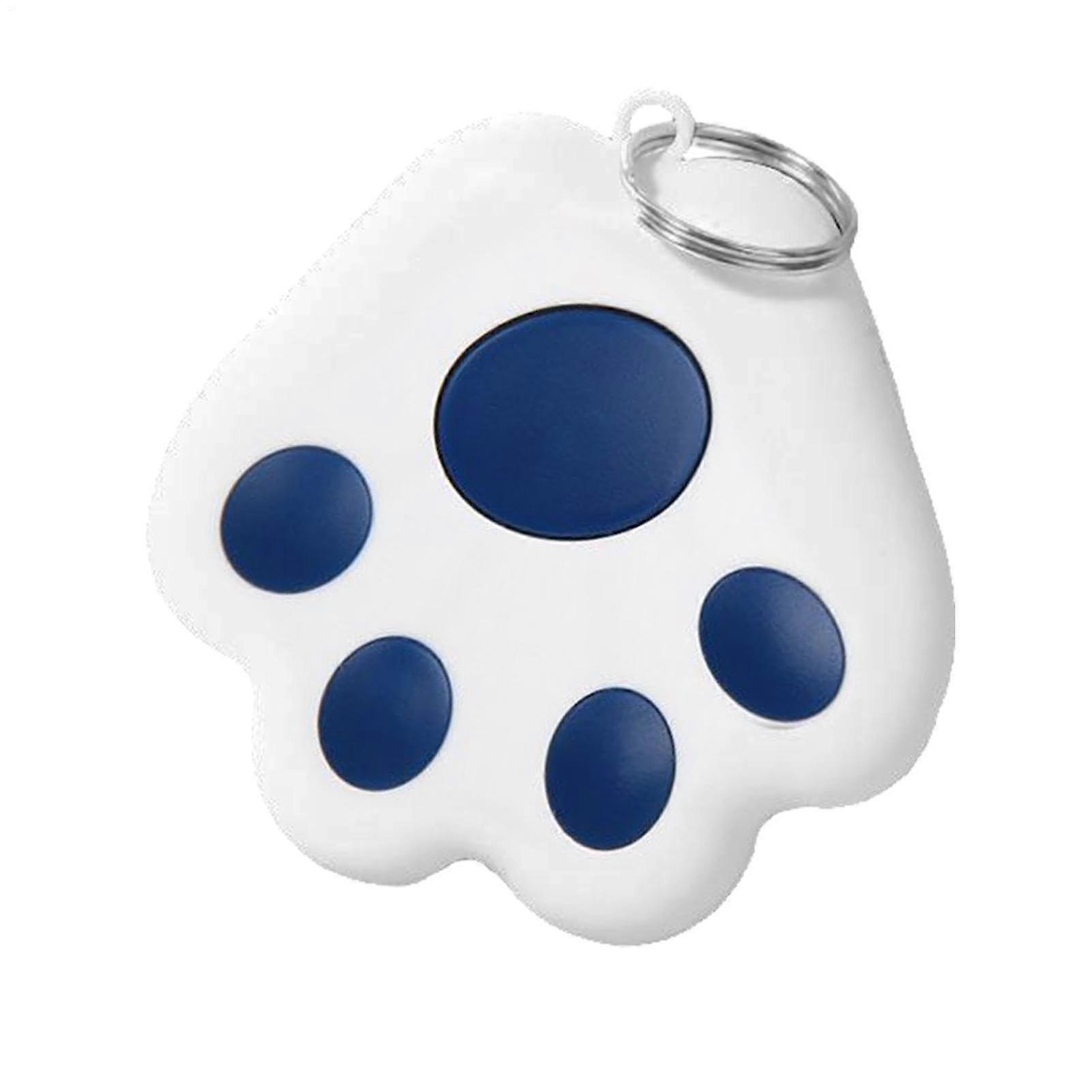 Dog GPS Tracker Mini Cat Claw Shape RealTime Pet Locator Wireless Key Finder Portable Alarm Sensor Dark Blue