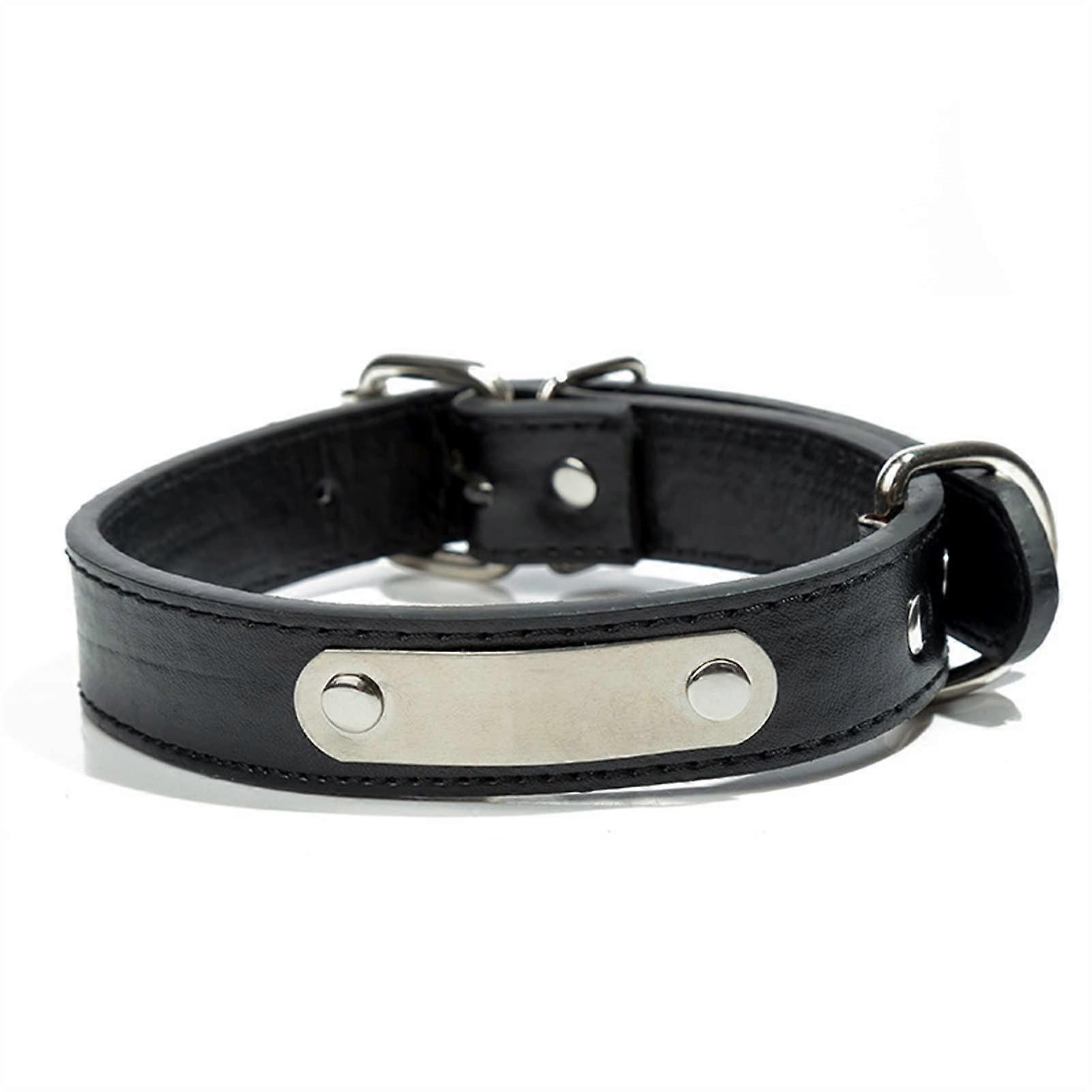 Dog Collar With Address Tags XS Black Cat Collar