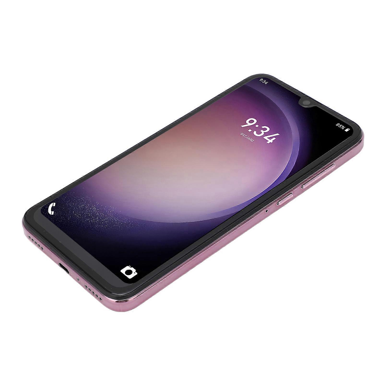 Smartphone 6.26 Inch HD Drop Screen 4GB RAM 32GB ROM 8MP and 21MP Camera MTK6580 Face Recognition Mobile Phone for Android 11 Purple 