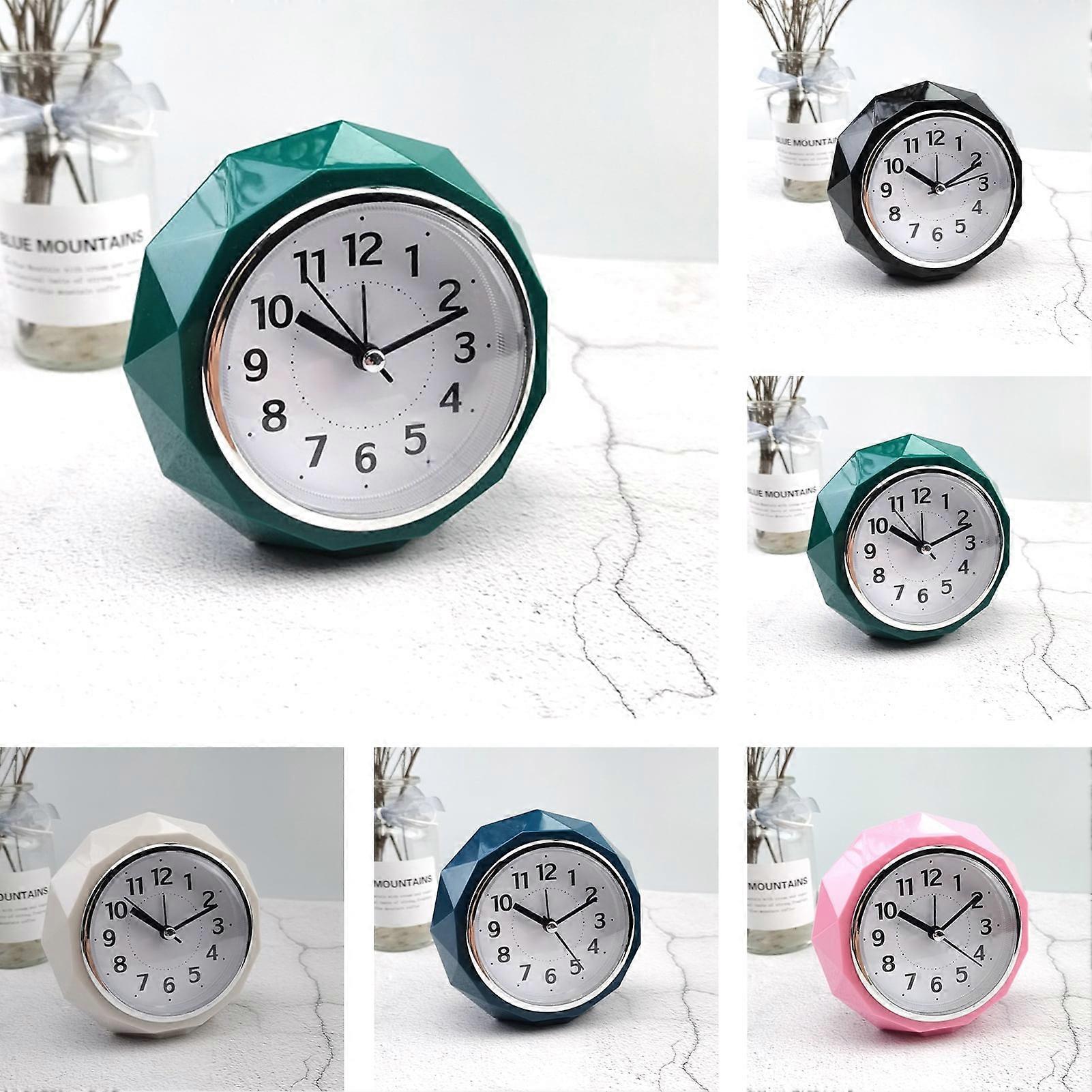 Dream Lifestyle Desk Clock Precise Silent Night Light Battery Powered Non Ticking Table Music Alarm Clock for Office