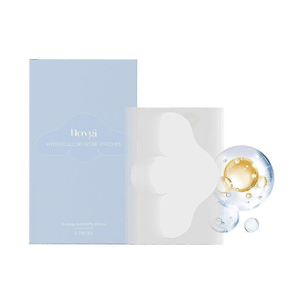 Salicylic Acid Nose Patches 8 Pcs Deep Cleaning Blackhead Removal Pore Strips For All Skin Types Invisible Design