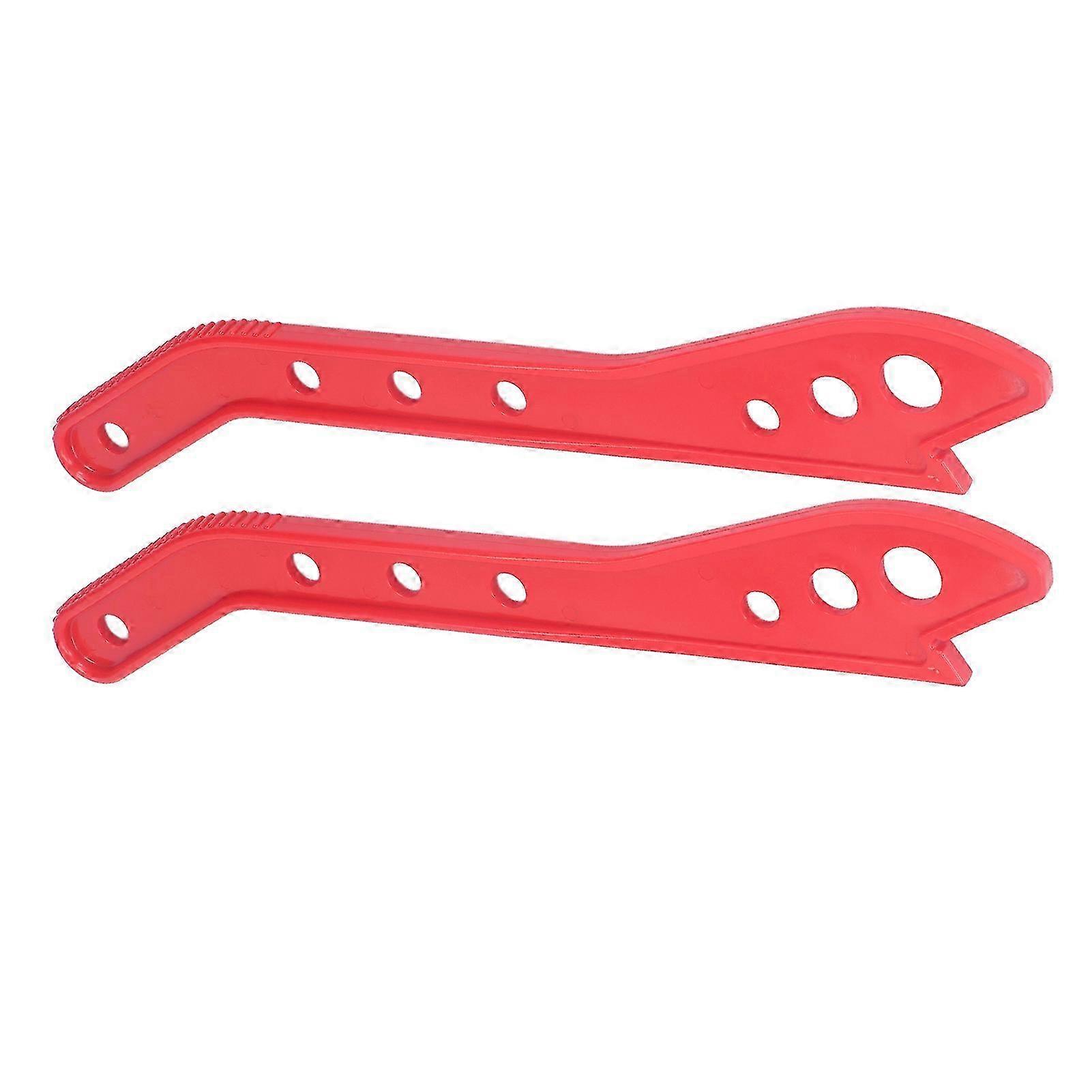2PCS Safety Woodworking Push Stick Plastic Ergonomic Red Color Table Saw Push Stick