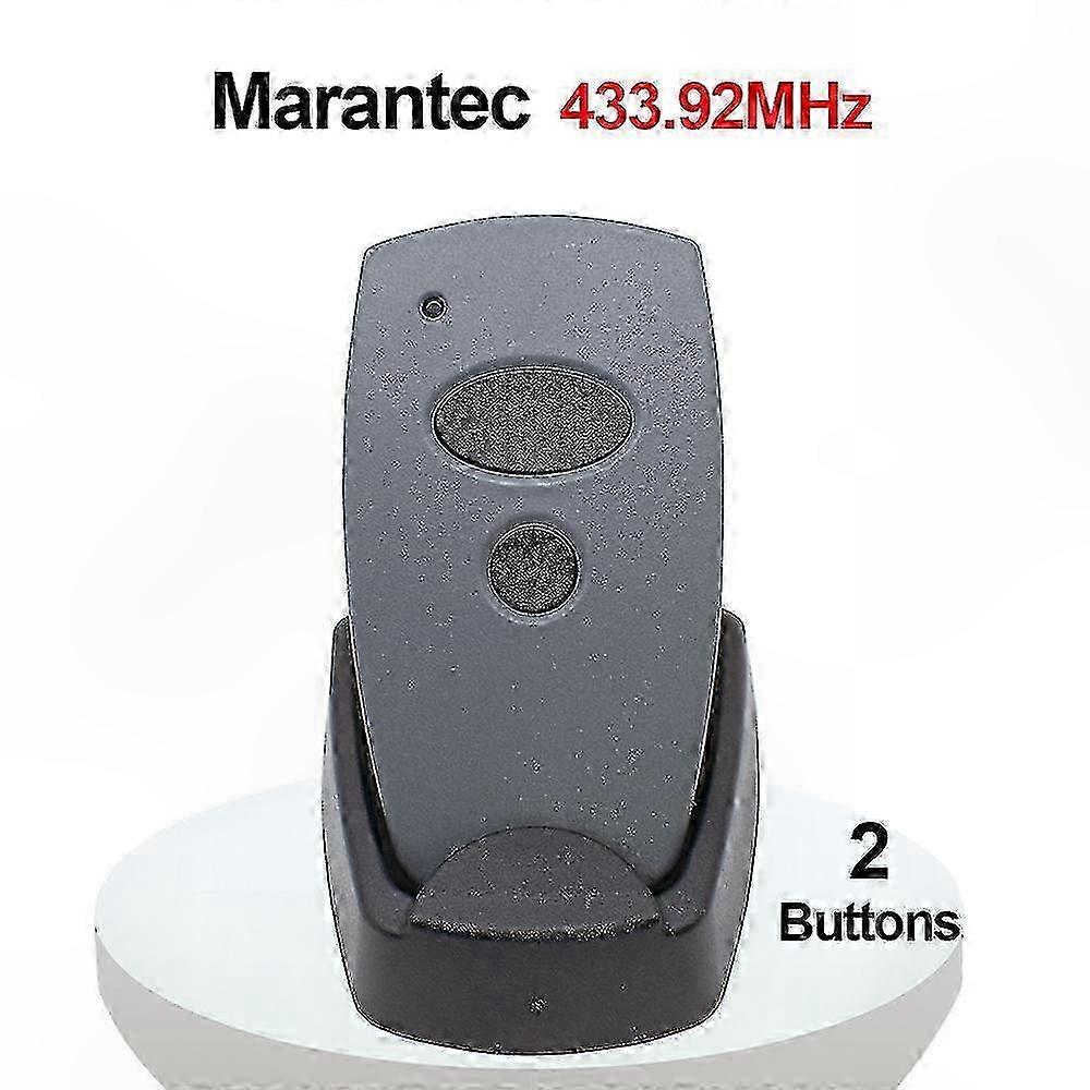 433.92MHz Marantec Digital Garage Door Remote Control for Models 382 384 D302 D304 D313 D321 211 212 214, 433MHz Fixed Code Gate Command