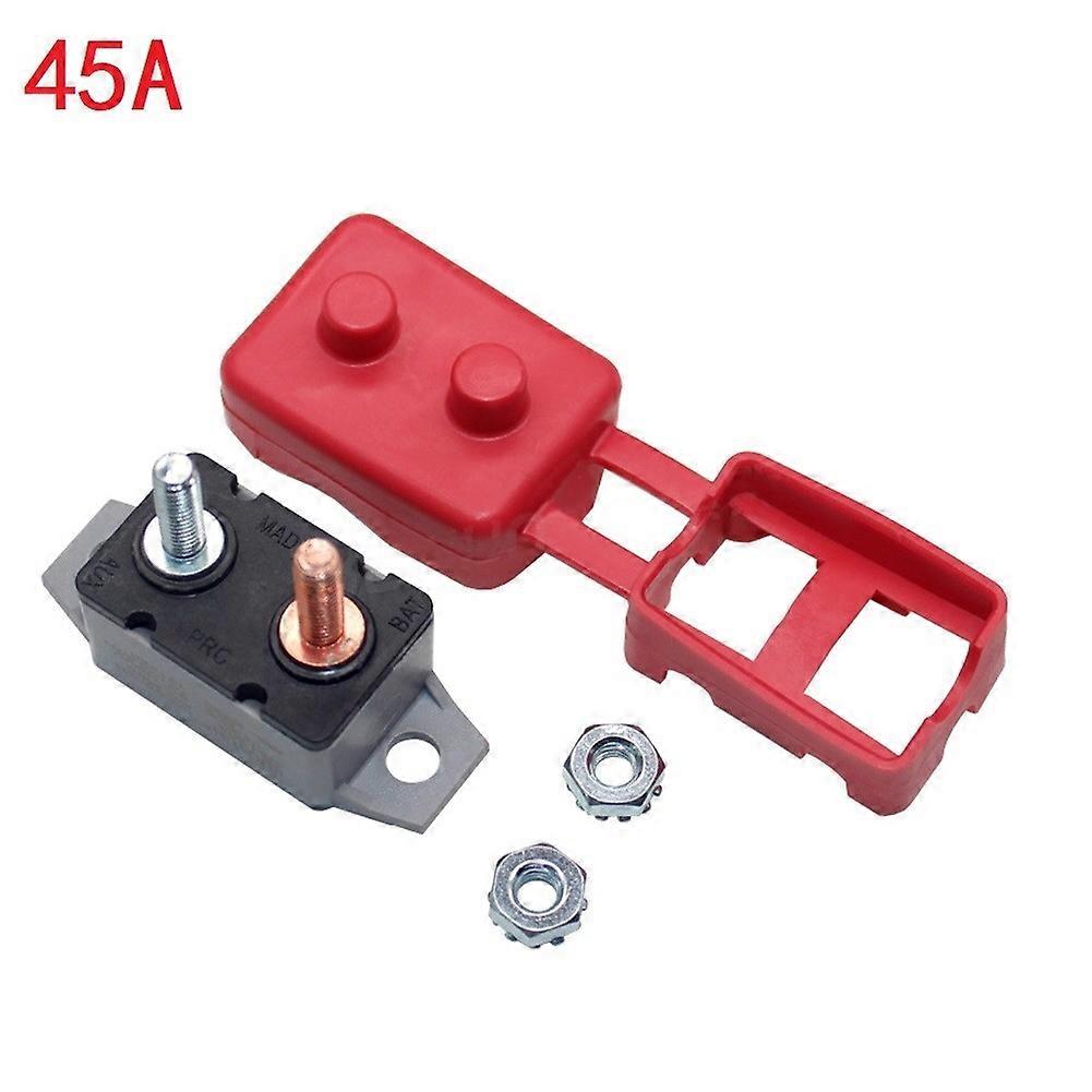40A Circuit Breaker Protector Cover Dual Battery Fuse Automatic Auto Reset