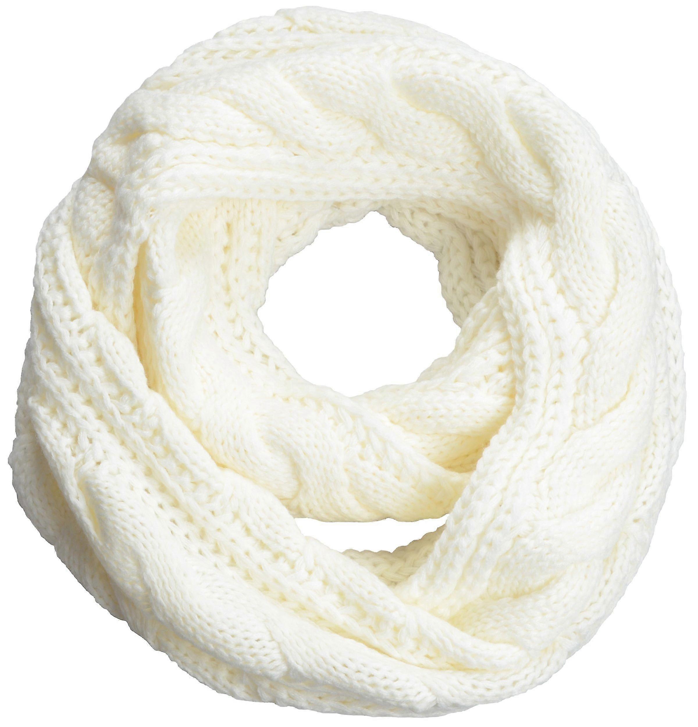 Womens Thick Ribbed Knit Winter Infinity Circle Loop Scarf